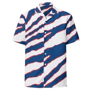 Buffalo Bills Zubaz Print Button Down Shirt